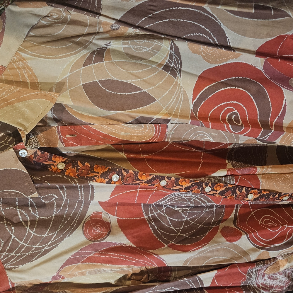 Colorful Swirl Patterned Shirt